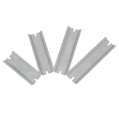 RS PRO Unperforated DIN Rail, Top Hat Compatible, 135mm x 35mm x 7.5mm