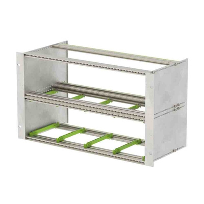 Bopla Interzoll Series 6U Aluminium Subrack, 84HP, 218mm Depth