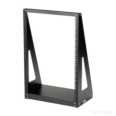 StarTech.com Black 16U Steel Server Rack , with 2-Post Frame