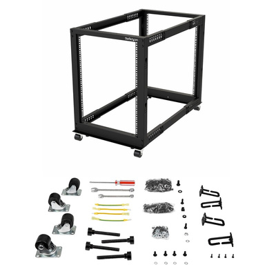 StarTech.com Black 15U Steel Server Rack , with 4-Post Frame
