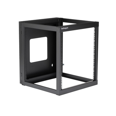 StarTech.com RK1219 Series Black 12U Steel Server Rack , with 2-Post Frame