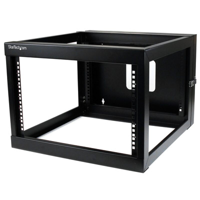 StarTech.com Black 6U Steel Server Rack , with 4-Post Wall Mount Frame