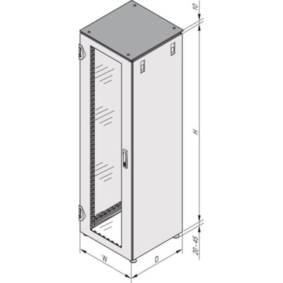 nVent SCHROFF Varistar Series 42U Server Rack , 2000 x 600 x800mm