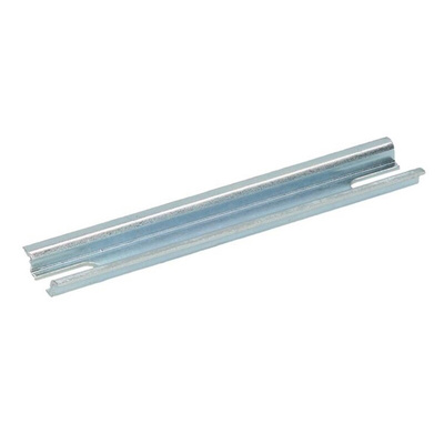 RS PRO Steel Unperforated DIN Rail, Top Hat Compatible, 113mm x 15mm