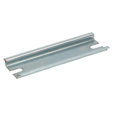 RS PRO Steel Unperforated DIN Rail, Top Hat Compatible, 125mm x 35mm