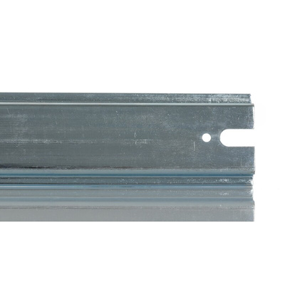RS PRO Steel Unperforated DIN Rail, Top Hat Compatible, 262mm x 35mm