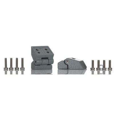 RS PRO Aluminium Concealed Hinge, Screw Fixing 30mm x 41mm x 17mm