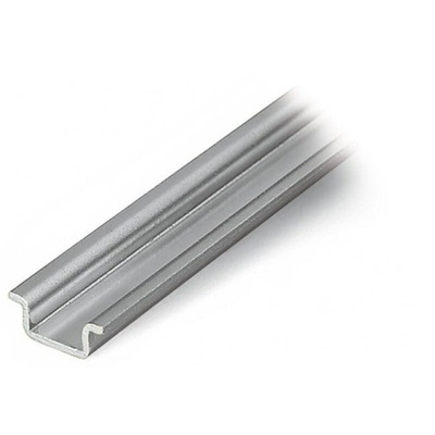 Wago Steel DIN Rail, Deep Top Hat Compatible, 2000mm x 15mm x 6mm
