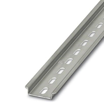 Phoenix Contact Steel Perforated DIN Rail, Top Hat Compatible, 1155mm x 35mm x 7.5mm