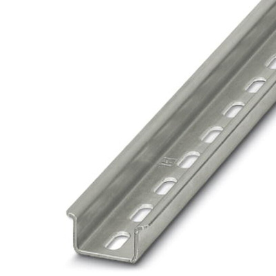 Phoenix Contact Steel Perforated DIN Rail, Top Hat Compatible, 1155mm x 35mm x 15mm