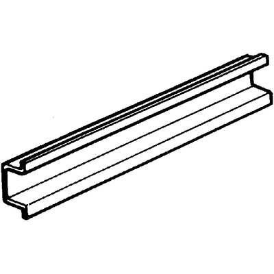 Legrand Steel Unperforated DIN Rail, Top Hat Compatible, 130mm x 7.5mm