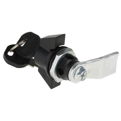 RS PRO Black Metal, Plastic Locking Handle