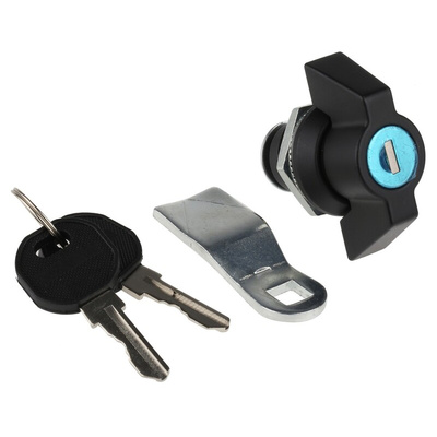 RS PRO Black Metal, Plastic Locking Handle