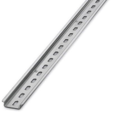 Phoenix Contact Aluminium Perforated DIN Rail, Top Hat Compatible, 2000mm x 35mm x 8mm