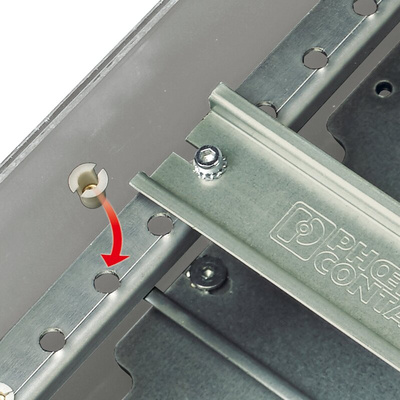 Phoenix Contact Steel Perforated DIN Rail, G Compatible, 2m x 32mm x 15mm