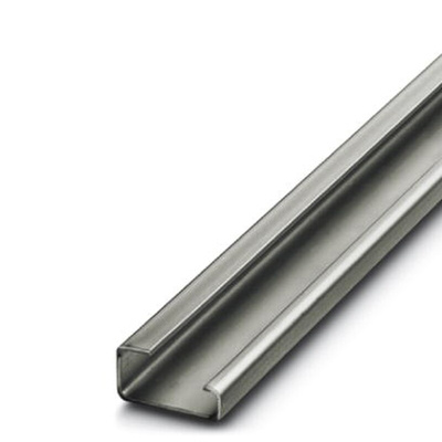 Phoenix Contact Galvanised Steel Unperforated DIN Rail, G Compatible, 2m x 32mm x 15mm
