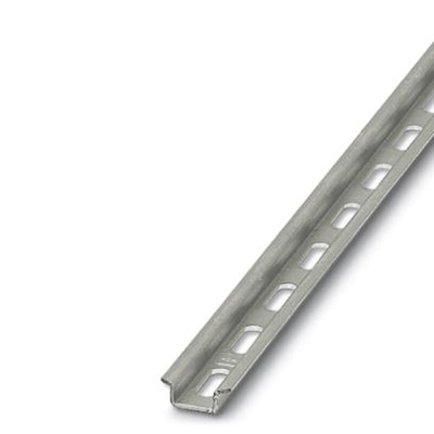 Phoenix Contact Steel Perforated DIN Rail, Mini Top Hat Compatible, 2m x 15mm x 5mm