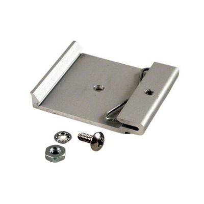 Hammond 1427 Series Aluminium DIN Rail Clip for Use with 35 mm DIN Rail, 42 x 8 x 51.36mm
