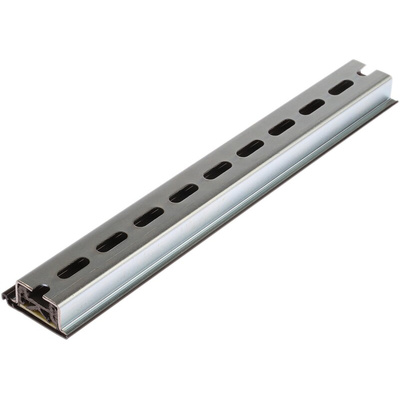 PR Electronics Steel Perforated DIN Rail, Top Hat Compatible, 250mm x 35mm x 15mm
