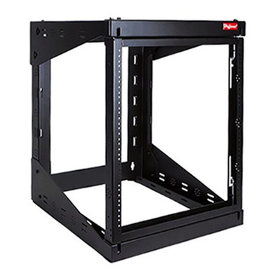 nVent Hoffman VersaRack Series Black 12U Steel Server Rack , with 4-Post Frame