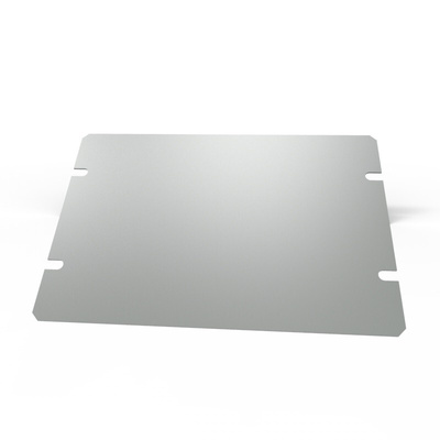 Hammond 1441 Series Steel Bottom Plate for Use with Steel Chassis, 4 x 6 x 2in