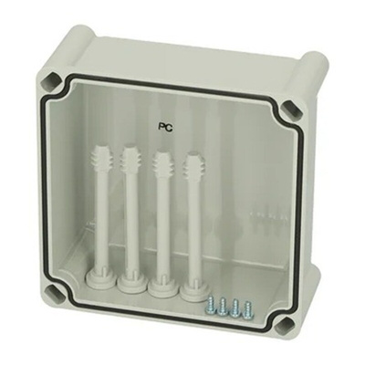 Fibox Polycarbonate Cover, 190 x 190 x 80mm