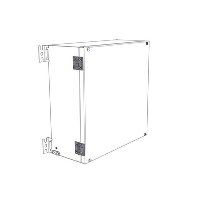 Rose Stainless Steel Hinge for Use with Stainless Steel Enclosuresenclosure, 40 x 40 x 9mm