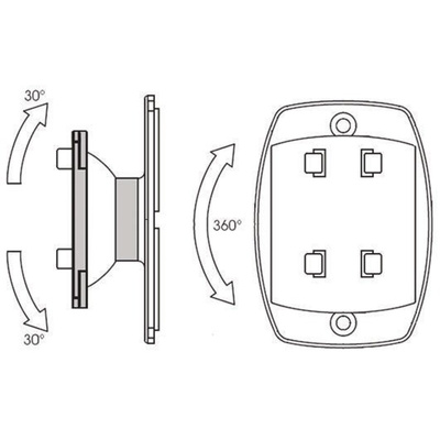 Bopla for Use with Universal Adapter UGA-1, 75 x 31 x 54mm