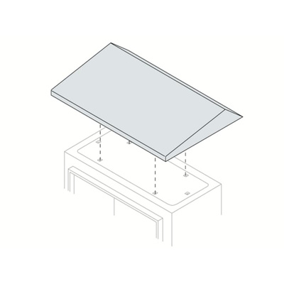 ABB SR/SRN Series Steel Cover for Use with Enclosure, 600 x 200 x 55mm