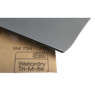 3M Wetordry P600 Very Fine Sanding Sheet, 230mm x 280mm