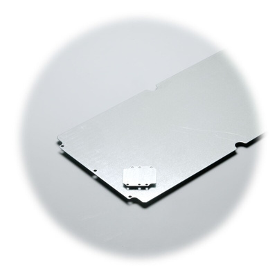 Fibox Steel Mounting Plate, 244mm W, 146mm L for Use with ALU