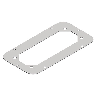 Schneider Electric NSYTLGFL Series RAL 7035 Gland Plate, 220mm H, 495mm W, 495mm L for Use with Spacial S3D