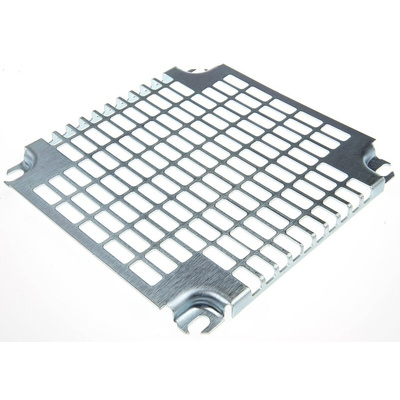 Schneider Electric Steel Perforated Mounting Plate, 2mm H, 251mm W, 255mm L for Use with Spacial CRN Enclosure, Spacial
