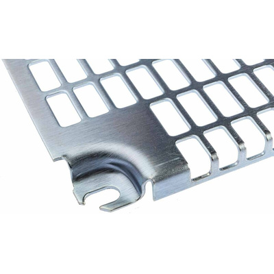 Schneider Electric Steel Perforated Mounting Plate, 2mm H, 200mm W, 450mm L for Use with Spacial CRN Enclosure, Spacial