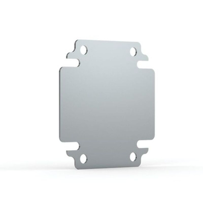 nVent HOFFMAN BMP Series Mild Steel Mounting Plate, 2mm H, 120mm W, 125mm L