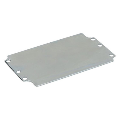 RS PRO Steel Mounting Plate, 1.5mm H, 63mm W, 178mm L for Use with RS PRO GRP Enclosure