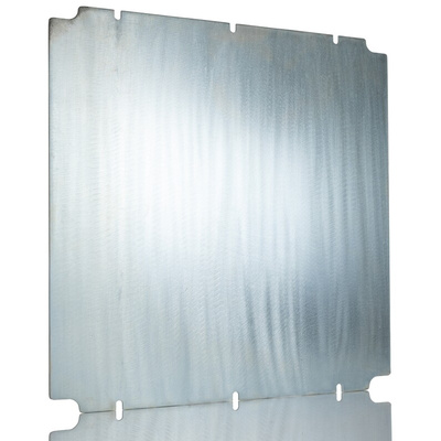 RS PRO Steel Mounting Plate, 2mm H, 382mm W, 387mm L for Use with RS PRO GRP Enclosure