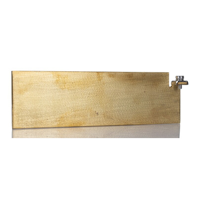RS PRO Brass Gland Plate, 3mm H, 87mm W, 205mm L for Use with RS PRO GRP Enclosure