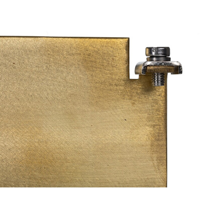 RS PRO Brass Gland Plate, 3mm H, 61.8mm W, 310mm L for Use with RS PRO GRP Enclosure