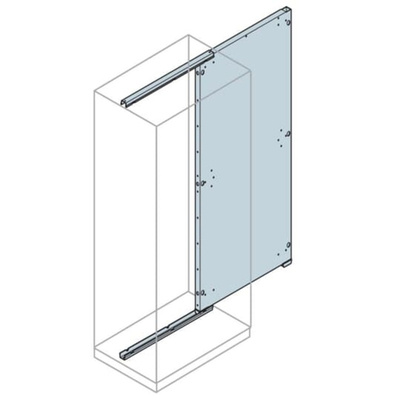ABB IS2 Series Galvanised Steel Back Plate & Tracks, 1.2m W, 2m L for Use with IS2 Enclosures