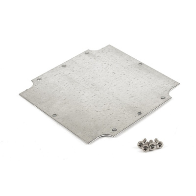 Hammond Steel Mounting Plate, 119mm W, 119mm L for Use with 1554 & 1555 N, N2 & P2 Enclosure, P