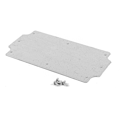 Hammond Steel Mounting Plate, 76mm W, 148mm L for Use with Flanged 1555 JF & J2F Enclosures