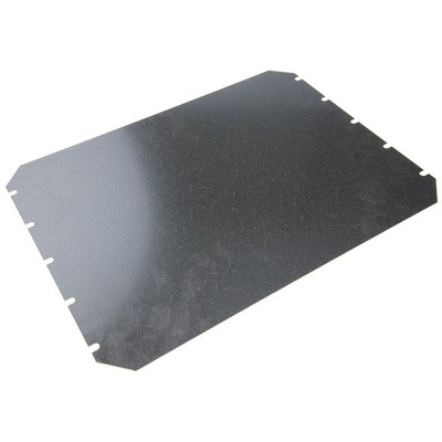 Fibox Steel Mounting Plate, 270mm H, 1.5mm W, 370mm L for Use with CAB PC/ABS Cabinet