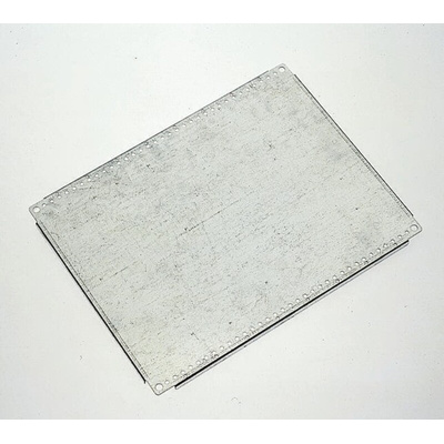 Fibox Steel Mounting Plate, 550mm H, 2mm W, 750mm L for Use with CAB P Enclosure