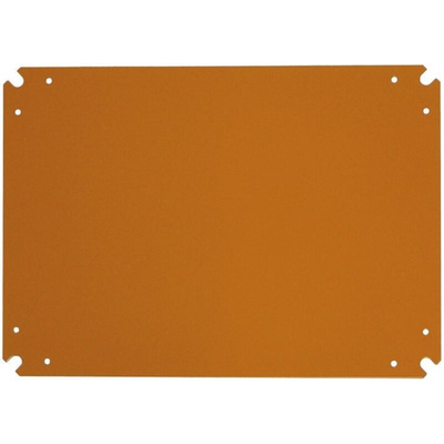 RS PRO Steel Mounting Plate, 548mm H, 448mm L for Use with 600 x 500 Enclosure