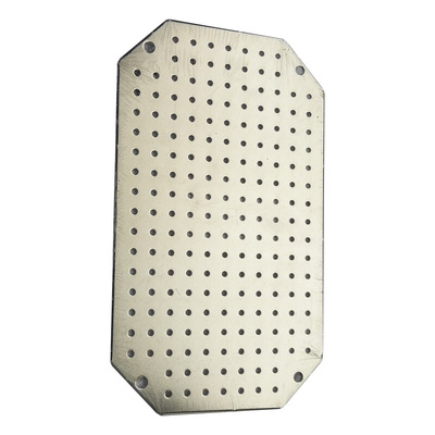 Fibox Galvanised Steel Perforated Mounting Plate, 1.5mm H, 270mm W, 350mm L for Use with ARCA 4030