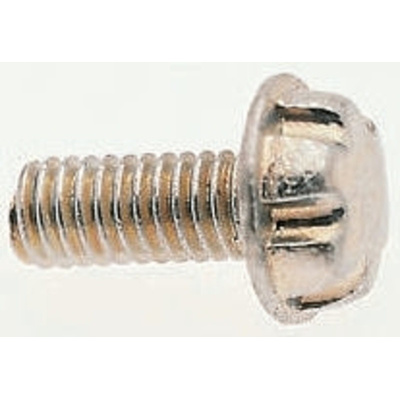 Zinc Plated Flange Button Steel Tamper Proof Security Screw, M5 x 6mm
