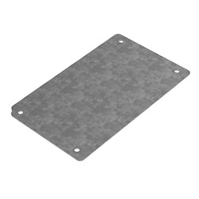 Deltron Mounting Plate, 2mm H, 108mm W, 80mm L for Use with 486-121208 Heavy Duty Range Enclosure, 486-121209 Heavy