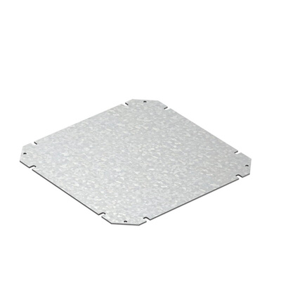 Spelsberg Steel Mounting Plate, 2mm H, 250mm W, 250mm L for Use with GEOS-L 4050-22 Empty Enclosure
