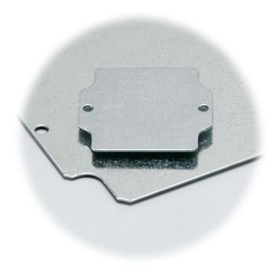 Fibox Steel Mounting Plate, 179mm W, 64mm L for Use with EURONORD